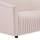 Vincenzo Performance Velvet Channel Tufted Sofa