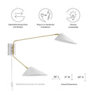 Walter 2-Light Swing Arm Wall Sconce