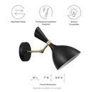 Jiraiya Adjustable Wall Sconce