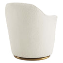 Haley Boucle Upholstered Swivel Chair