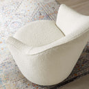 Haley Boucle Upholstered Swivel Chair