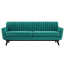 Sonny Channel Tufted Performance Velvet Sofa