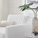 Pedro Channel Tufted Fabric Armchair
