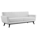 Pedro Channel Tufted Fabric Sofa