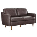 Lillie Genuine Leather Loveseat