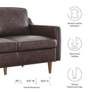 Alora Upholstered Fabric Loveseat