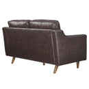 Lillie Genuine Leather Loveseat