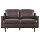 Lillie Genuine Leather Loveseat