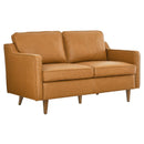 Lillie Genuine Leather Loveseat