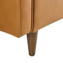 Lillie Genuine Leather Loveseat