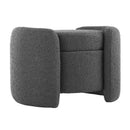 Scarlet Boucle Upholstered Ottoman