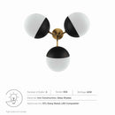 Memphis 3-Light Semi-Flush Ceiling Light