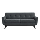 Emmalyn Herringbone Fabric Loveseat