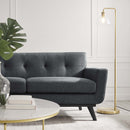 Emmalyn Herringbone Fabric Loveseat