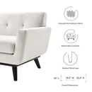 Emmalyn Herringbone Fabric Loveseat
