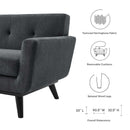 Jimena Herringbone Fabric Sofa