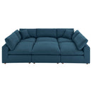 Liberty Down Filled Overstuffed 6-Piece Sectional Sofa