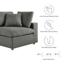 Liberty Down Filled Overstuffed 6-Piece Sectional Sofa