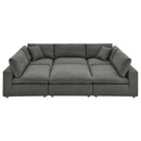 Liberty Down Filled Overstuffed 6-Piece Sectional Sofa