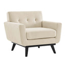 Journi Herringbone Fabric Armchair