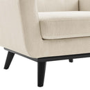 Journi Herringbone Fabric Armchair