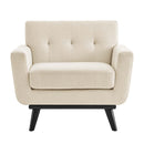 Journi Herringbone Fabric Armchair