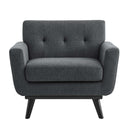Journi Herringbone Fabric Armchair