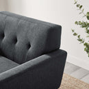 Journi Herringbone Fabric Armchair