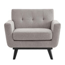 Journi Herringbone Fabric Armchair