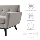 Journi Herringbone Fabric Armchair