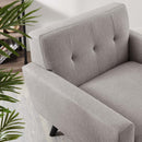 Journi Herringbone Fabric Armchair