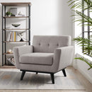 Journi Herringbone Fabric Armchair