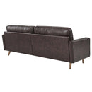 Cannon 88" TOP GRAIN Leather Sofa