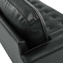 June Leather Apartment Sectional Sofa