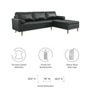 Malcolm Leather Sectional Sofa