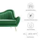 Cayden Channel Tufted Performance Velvet Sofa
