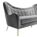 Cayden Channel Tufted Performance Velvet Sofa