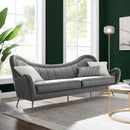 Cayden Channel Tufted Performance Velvet Sofa