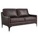 Justin Leather Loveseat
