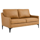 Justin Leather Loveseat