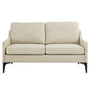 Justin Upholstered Fabric Loveseat