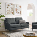 Justin Upholstered Fabric Loveseat