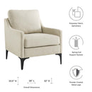 Justin Upholstered Fabric Armchair