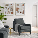 Justin Upholstered Fabric Armchair
