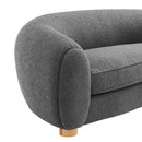 Teagan Boucle Upholstered Fabric Sofa