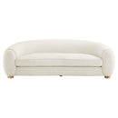 Teagan Boucle Upholstered Fabric Sofa