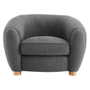 Teagan Boucle Upholstered Fabric Armchair