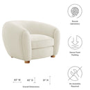 Teagan Boucle Upholstered Fabric Armchair