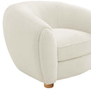 Teagan Boucle Upholstered Fabric Armchair