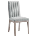 Sophie French Vintage Tufted Fabric Dining Side Chairs Set of 2